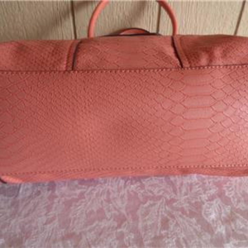 GUESS Tough Luv  Faux Leather Satchel- - Picture 11 of 15